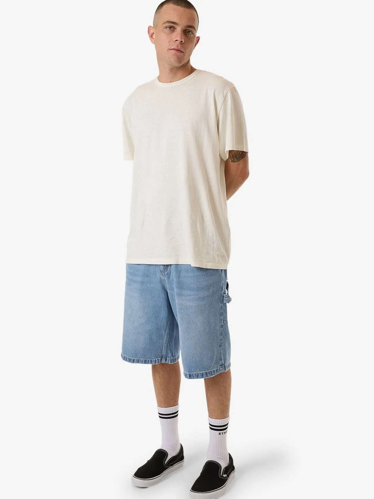 Discount Thrills Big Slacker Denim Short - Infinity Blue InfinityBlue