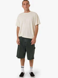 Clearance Thrills Big Slacker Denim Short - Dark Forest DarkForest