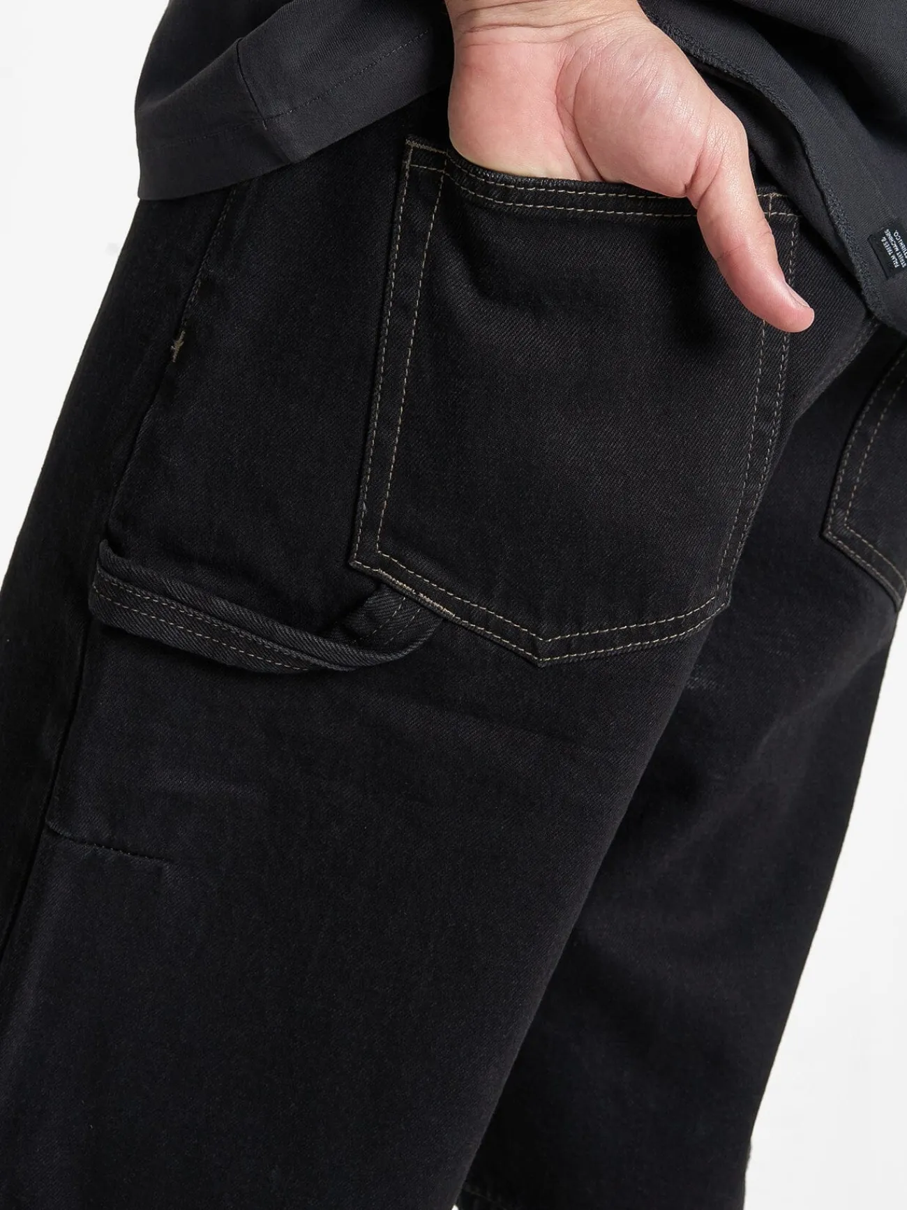 Online Thrills Big Slacker Denim Short - Black Rinse BlackRinse