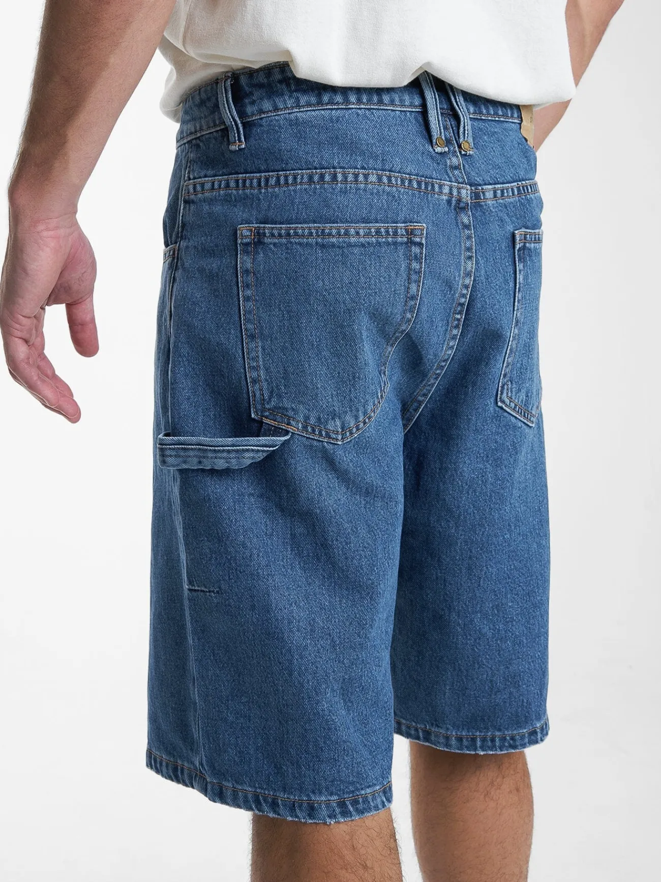 Discount Thrills Big Slacker Denim Short - Rinsed Blues RinsedBlues