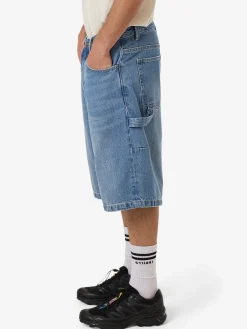 Hot Thrills Big Slacker Denim Short - Long Ago Blue LongAgoBlue