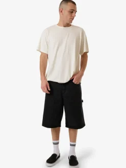 Sale Thrills Big Slacker Existence Embro Denim Short - Aged Black AgedBlack
