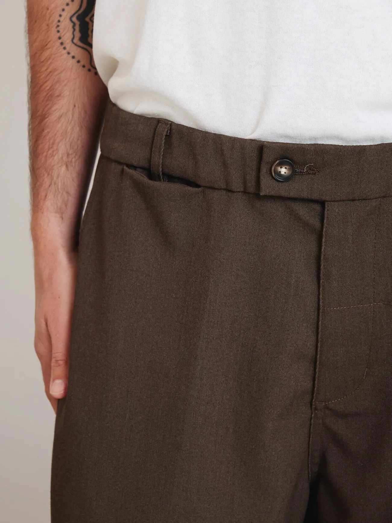 Hot Thrills Big Slacker Pub Short - Dark Brindle DarkBrindle