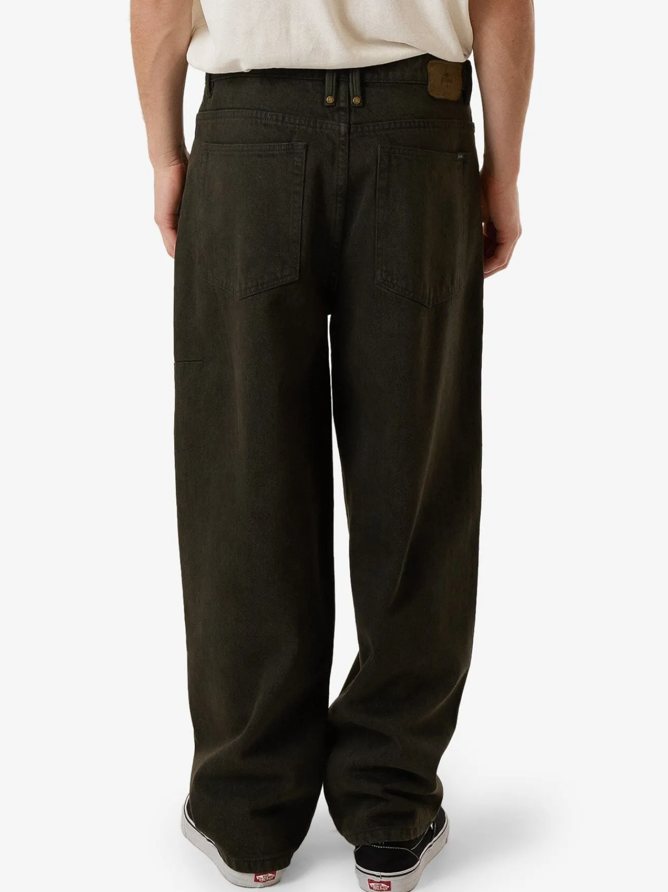 Clearance Thrills Biggest Slacker Denim Jean - Dark Canteen DarkCanteen