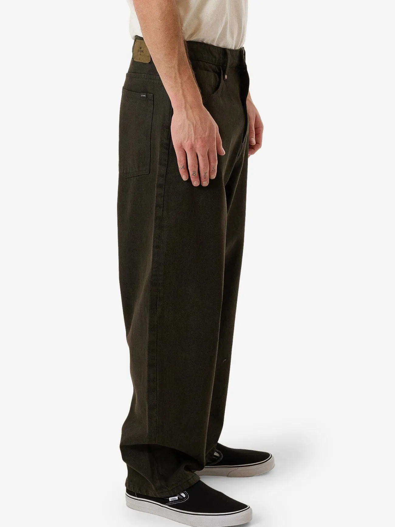 Clearance Thrills Biggest Slacker Denim Jean - Dark Canteen DarkCanteen