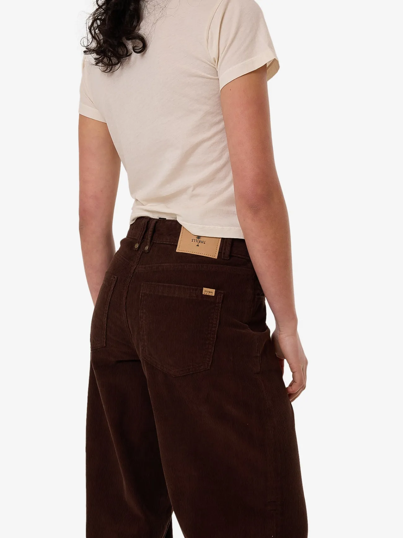 Clearance Thrills Billie Low Cord Pant - Dark Coffee DarkCoffee