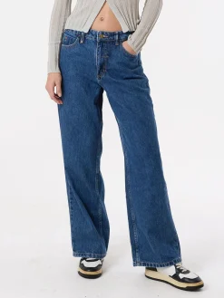 Fashion Thrills Billie Low Loose Jean - Rinsed Blues RinsedBlues
