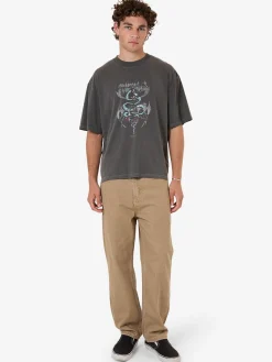 Clearance Thrills Bitter End Box Fit Oversize Short Tee - Merch Black MerchBlack