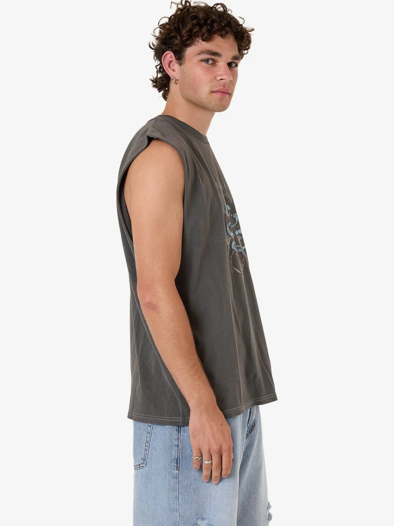 Hot Thrills Bitter End Merch Fit Muscle Tee - Merch Black MerchBlack