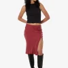 Sale Thrills Blair Slip Skirt - Cabernet