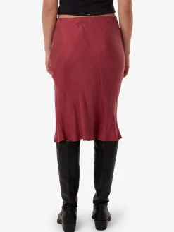 Sale Thrills Blair Slip Skirt - Cabernet