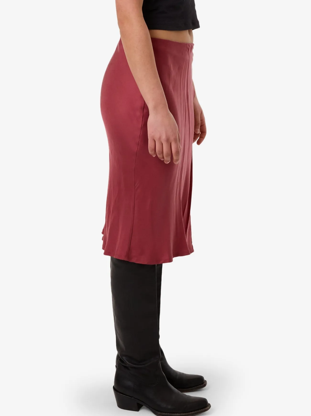 Sale Thrills Blair Slip Skirt - Cabernet