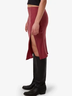 Sale Thrills Blair Slip Skirt - Cabernet