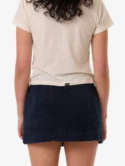 Best Thrills Blends Jacquard Marley Wrap Skirt - Indigo Overdye IndigoOverdye