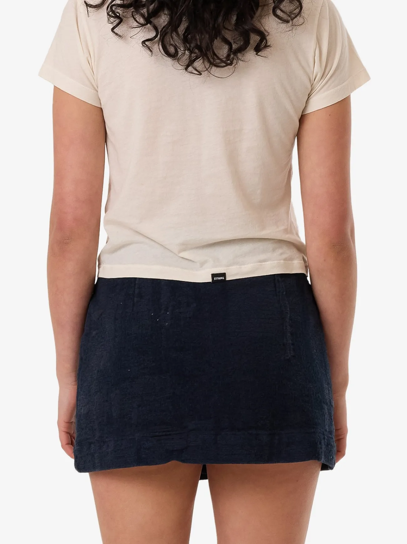 Best Thrills Blends Jacquard Marley Wrap Skirt - Indigo Overdye IndigoOverdye