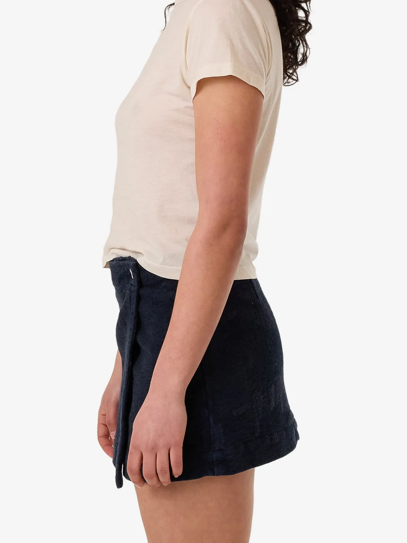 Best Thrills Blends Jacquard Marley Wrap Skirt - Indigo Overdye IndigoOverdye