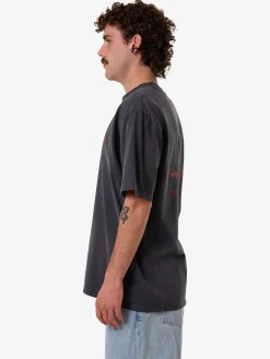 Hot Thrills Blends Oversize Fit Tee - India Ink Fade IndiaInkFade