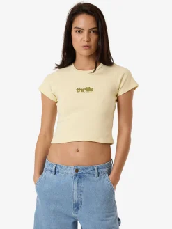 Online Thrills Blurred State Mini Tee - Butter
