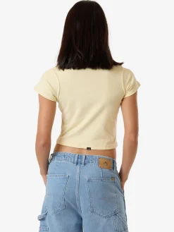 Online Thrills Blurred State Mini Tee - Butter