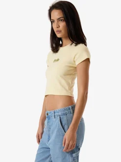 Online Thrills Blurred State Mini Tee - Butter