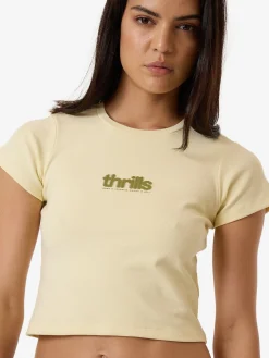 Online Thrills Blurred State Mini Tee - Butter