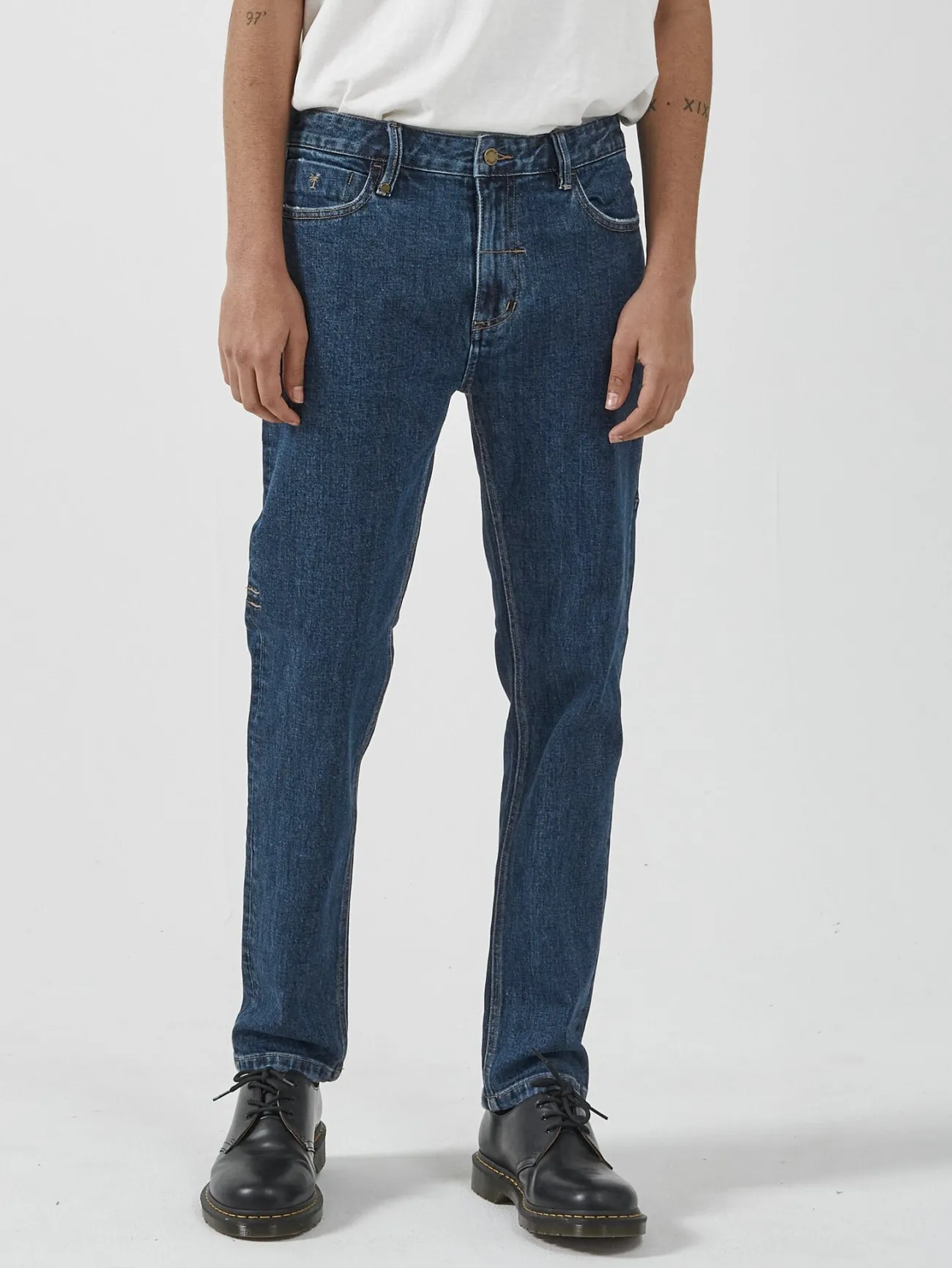 Best Thrills Bones Denim Jean - Dark Rinse Blue DarkRinseBlue