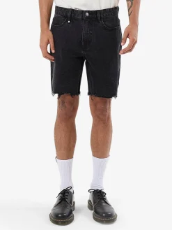 Best Thrills Bones Denim Short - Aged Black AgedBlack