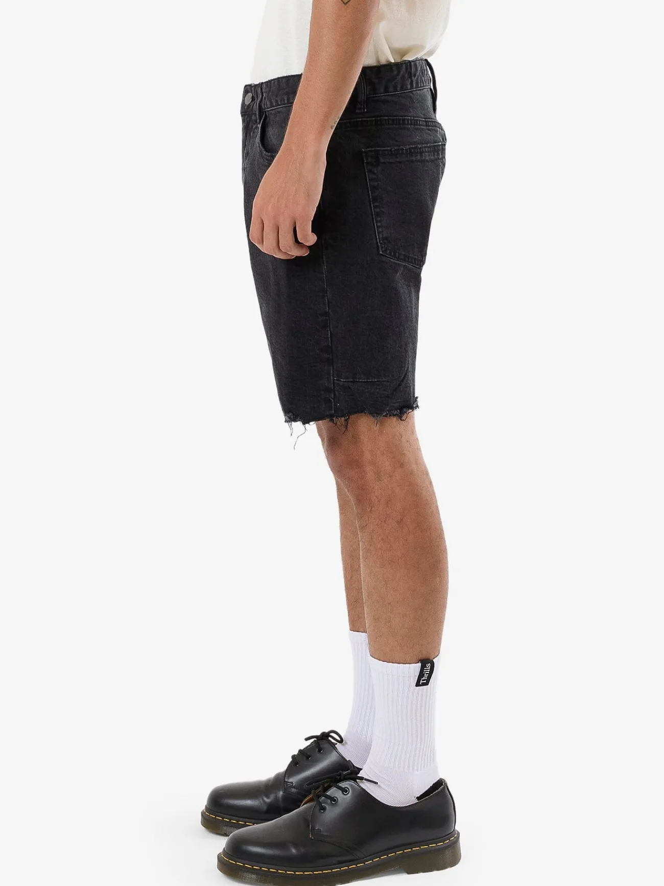 Best Thrills Bones Denim Short - Aged Black AgedBlack