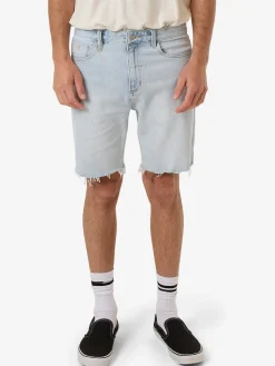 Fashion Thrills Bones Denim Short - Ether Blue EtherBlue
