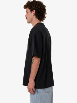 Discount Thrills Born To Fly Box Fit Oversize Tee - Washed Black WashedBlack