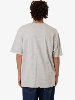 Discount Thrills Born To Fly Embro Oversize Fit Tee - Snow Marle SnowMarle