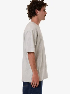 Discount Thrills Born To Fly Embro Oversize Fit Tee - Snow Marle SnowMarle