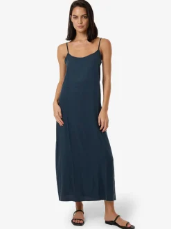 Fashion Thrills Breezy Slip Dress - Dark Slate DarkSlate