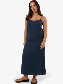 Fashion Thrills Breezy Slip Dress - Dark Slate DarkSlate
