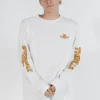 Best Thrills Burner Merch Fit Long Sleeve Tee - Dirty White DirtyWhite