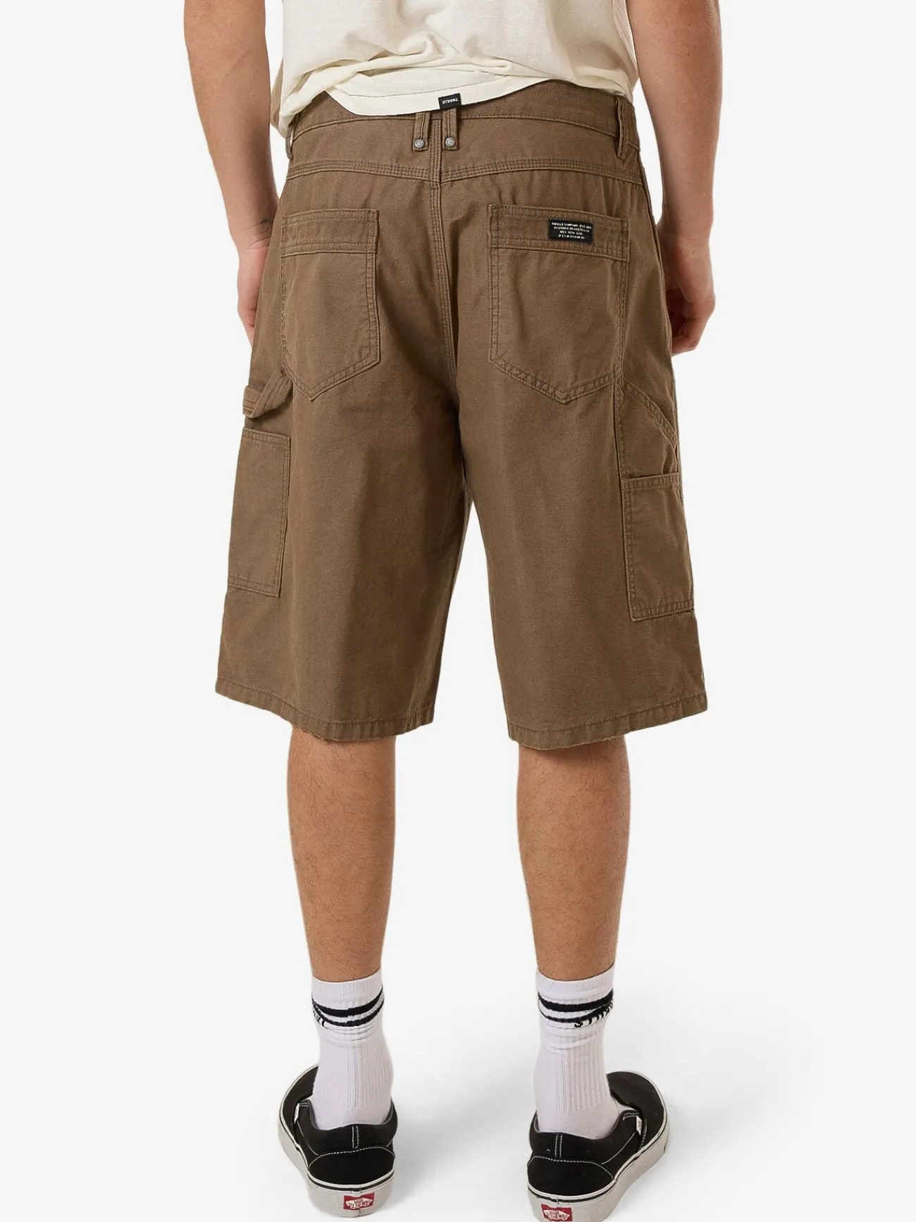 Clearance Thrills Carpenter Big Slacker Double Knee Short - Desert