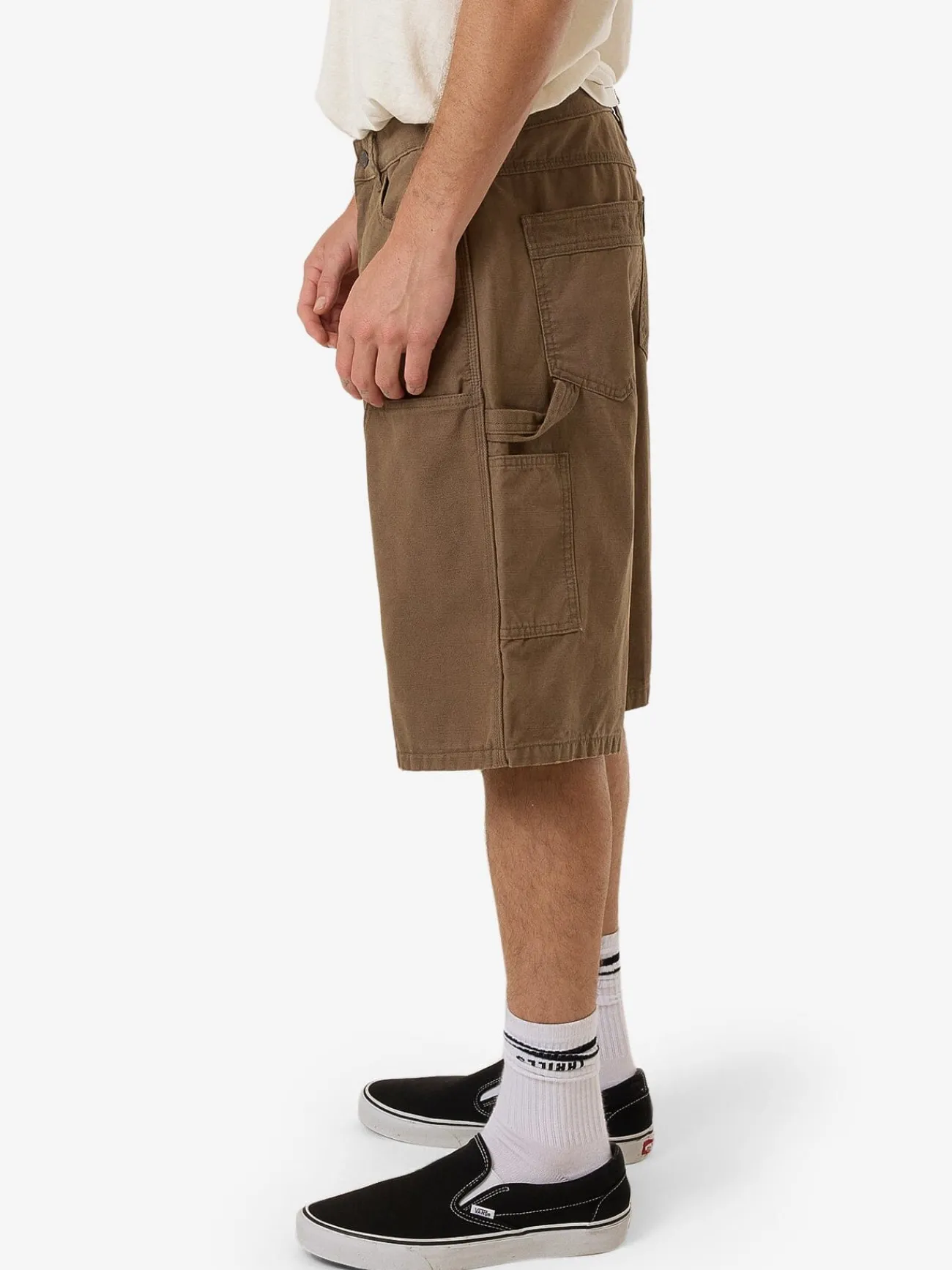 Clearance Thrills Carpenter Big Slacker Double Knee Short - Desert