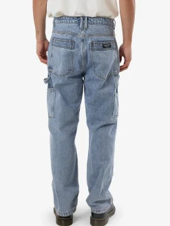 Fashion Thrills Carpenter Slacker Double Knee Jean - Faded Rinse Indigo FadedRinseIndigo