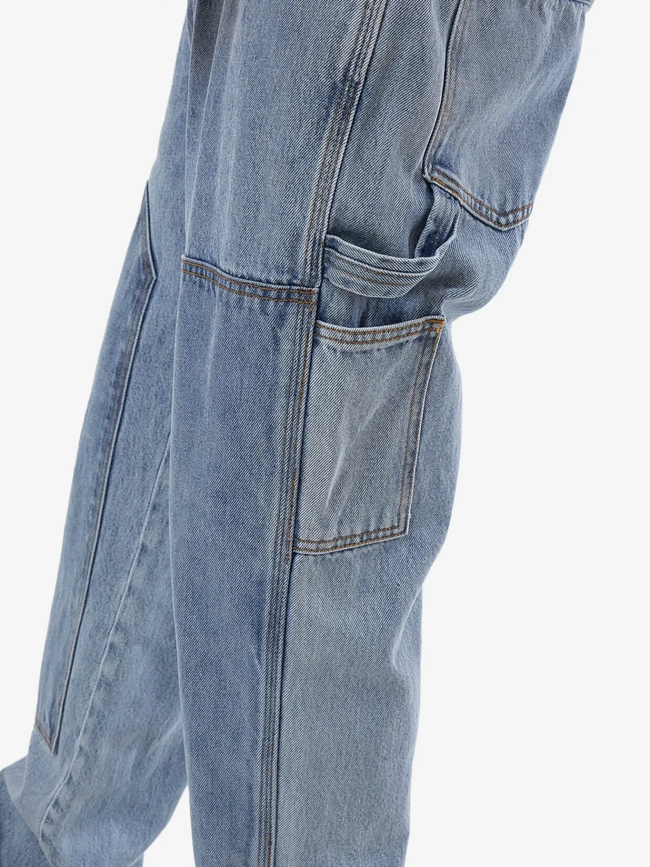 Fashion Thrills Carpenter Slacker Double Knee Jean - Faded Rinse Indigo FadedRinseIndigo