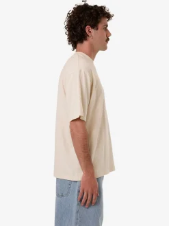 Best Thrills Chain Of Formation Embro Box Fit Oversize Short Tee - Unbleached