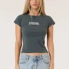 Fashion Thrills Chain of Formation Mini Tee - Charcoal Blue CharcoalBlue