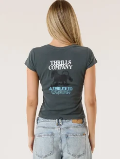 Fashion Thrills Chain of Formation Mini Tee - Charcoal Blue CharcoalBlue