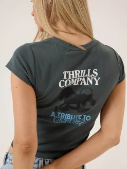 Fashion Thrills Chain of Formation Mini Tee - Charcoal Blue CharcoalBlue