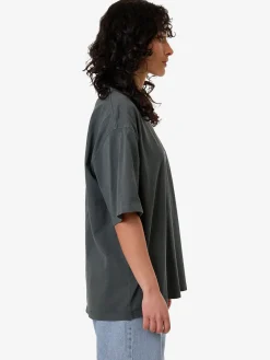 Fashion Thrills Chain of Formation Oversized Tee - Charcoal Blue CharcoalBlue