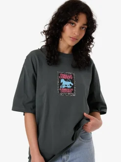 Fashion Thrills Chain of Formation Oversized Tee - Charcoal Blue CharcoalBlue