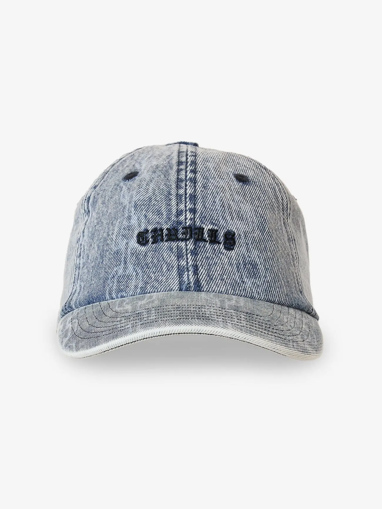 Fashion Thrills Chain Reaction 6 Panel Cap - Faded Rinse Indigo FadedRinseIndigo