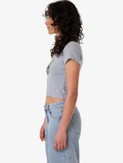 Hot Thrills Chaotic Growth Mini Tee - Ashley Blue AshleyBlue