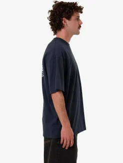 Clearance Thrills Chaotic State Box Fit Oversize Tee - Eclipse