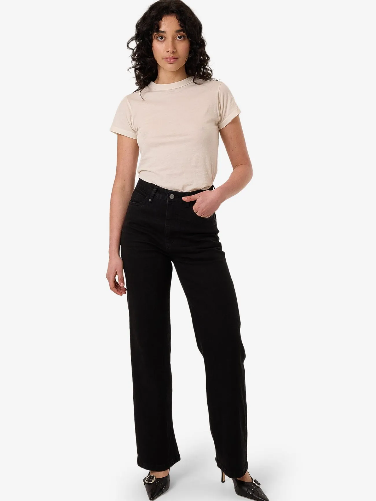 Sale Thrills Cherry Stretch Jean - Black Rinse BlackRinse