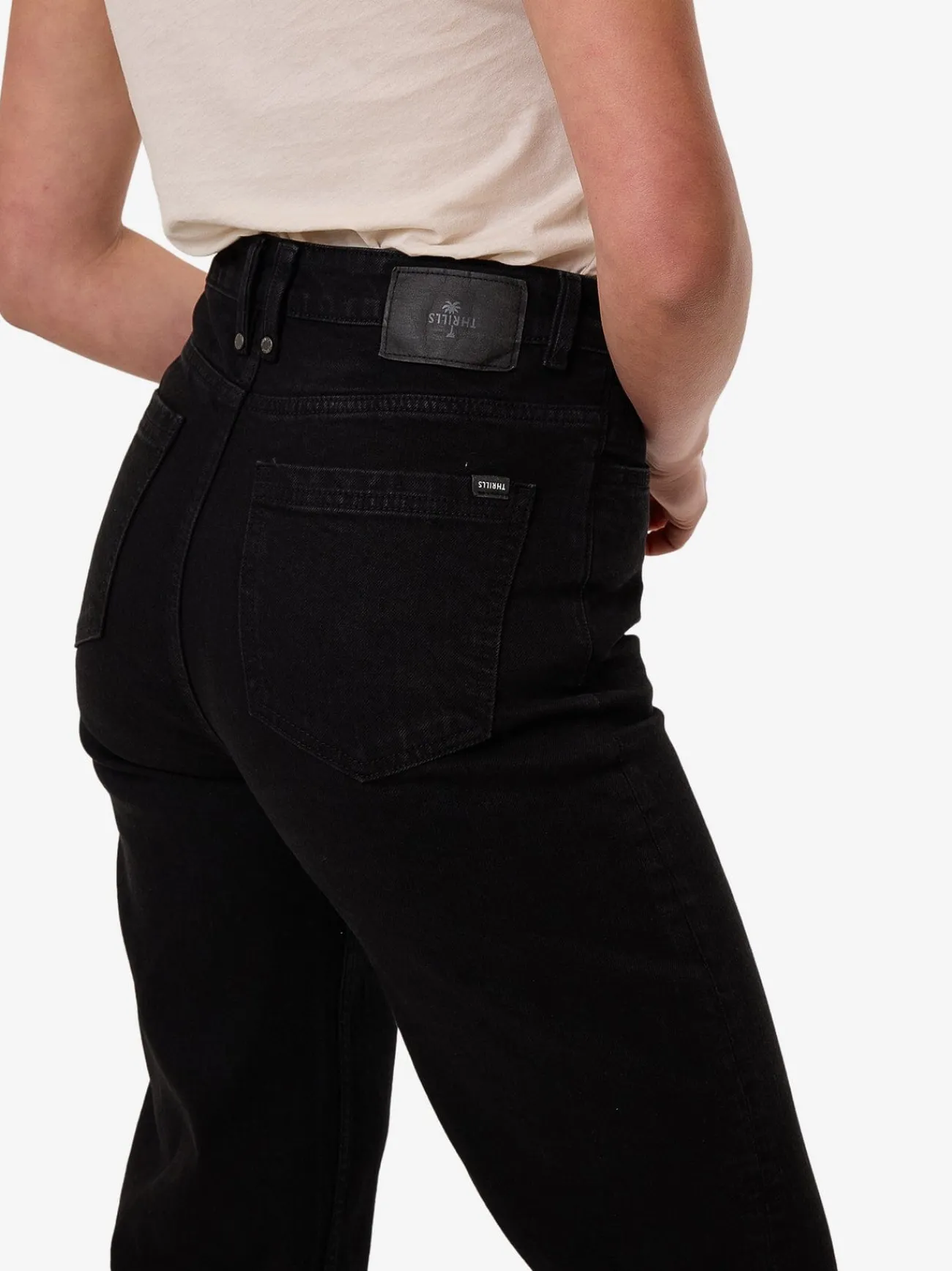 Sale Thrills Cherry Stretch Jean - Black Rinse BlackRinse